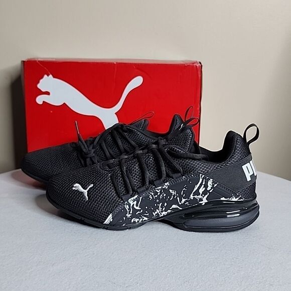 NEW PUMA AXELION CITY ESCAPE 37722102 MENS GRAY CANVAS ATHLETIC RUNNING Size 9 - Picture 5 of 8